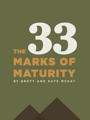 cover image of The 33 Marks of Maturity